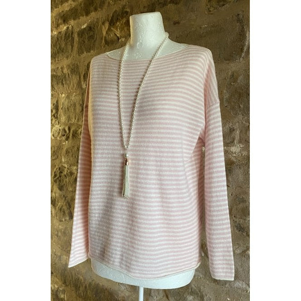 'Cara' our Striped Cashmere Mix Jumpers