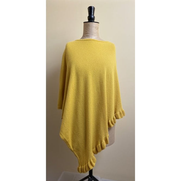 'Lara' our Frilled Edge Cashmere Mix Ponchos