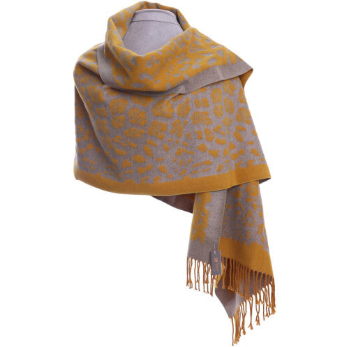 Reversible Animal Wrap Scarf