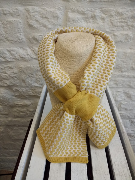 Loop Collar Scarf Mustard Yellow